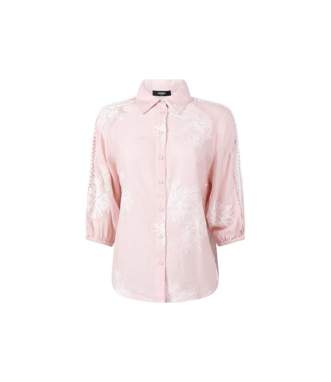 JANSEN AMSTERDAM Jansen Raella blouse AE 701 3/4 sleeve Embroidery