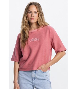 JANSEN AMSTERDAM Jansen Noeka SW 175 backside sweat short sleeve Blush