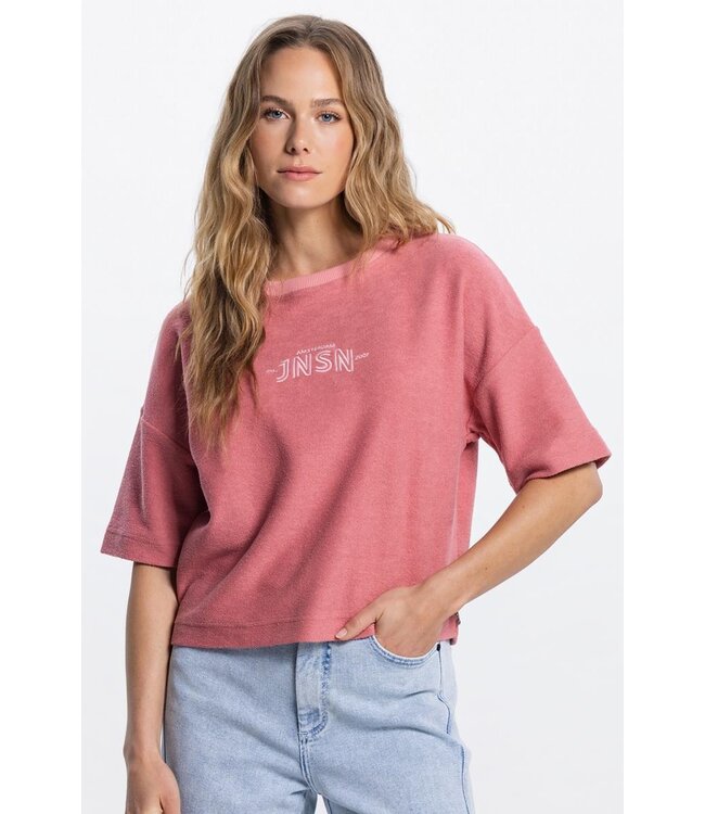 JANSEN AMSTERDAM Jansen Noeka SW 175 backside sweat short sleeve Blush
