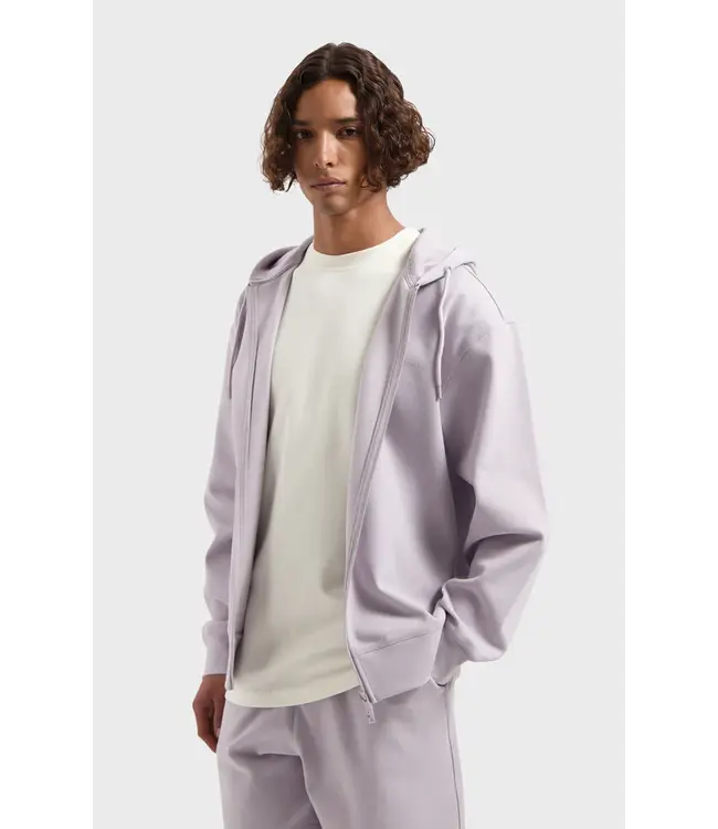 LAW OF THE SEA Law Of The Sea 10358 Sylven Ribbed Sweat Cardigan Lilac