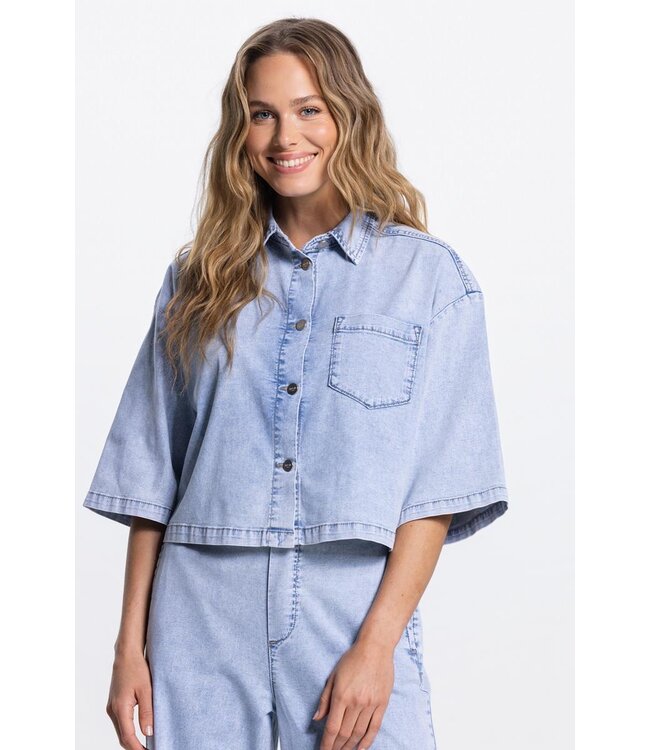 JANSEN AMSTERDAM Jansen Mabel jasje LLBD 732 Light Denim Light Blue