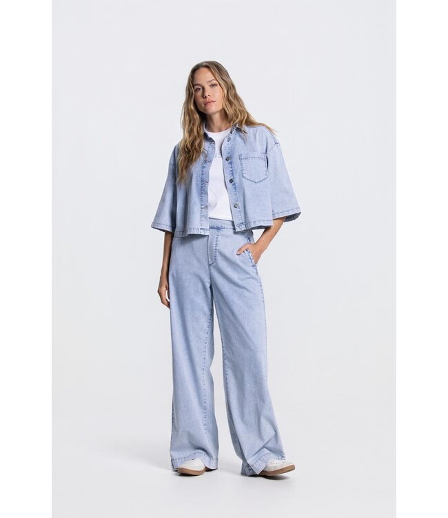 JANSEN AMSTERDAM Jansen Saar Broek LLBD 429 Light Denim Light Blue