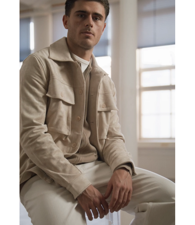CISZERE Ciszere Nash vegan suede jacket beige 50029