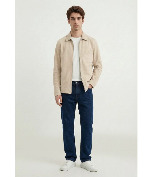 CISZERE Ciszere Neo Vegan Suede Overshirt 2.0 Desert Dusk Beige