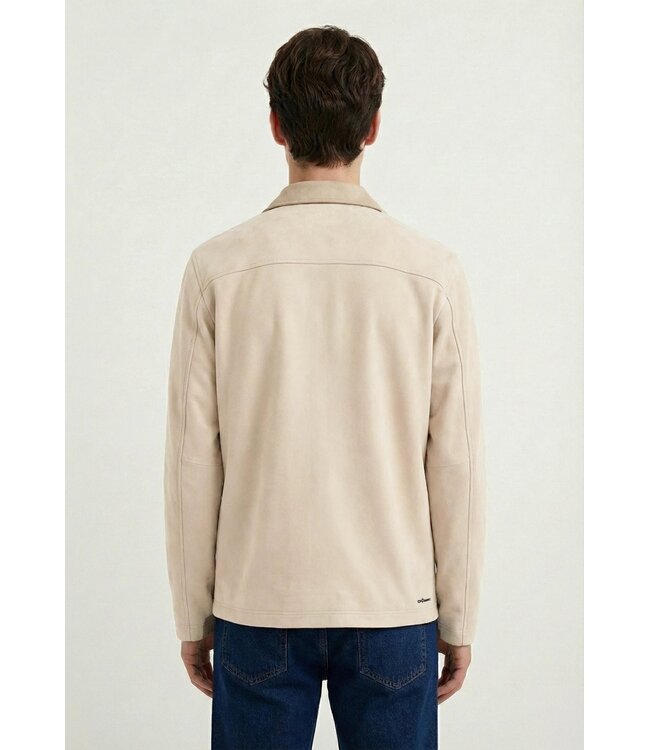 CISZERE Ciszere Neo Vegan Suede Overshirt 2.0 Desert Dusk Beige