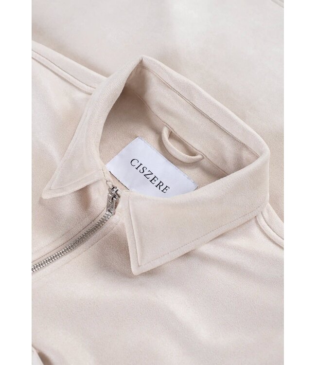 CISZERE Ciszere Neo Vegan Suede Overshirt 2.0 Desert Dusk Beige