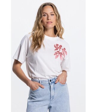 JANSEN AMSTERDAM Jansen Riley shirt CO 184 short sleeve Flower Blush