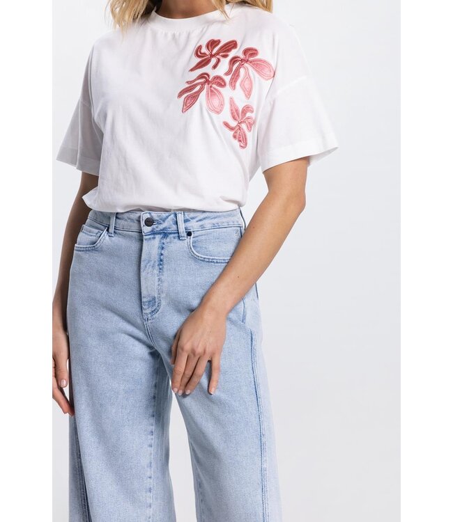 JANSEN AMSTERDAM Jansen Riley shirt CO 184 short sleeve Flower  Blush