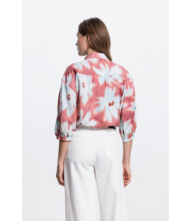 JANSEN AMSTERDAM Jansen Pip blouse WF 761 3/4 puffed sleeve Blush