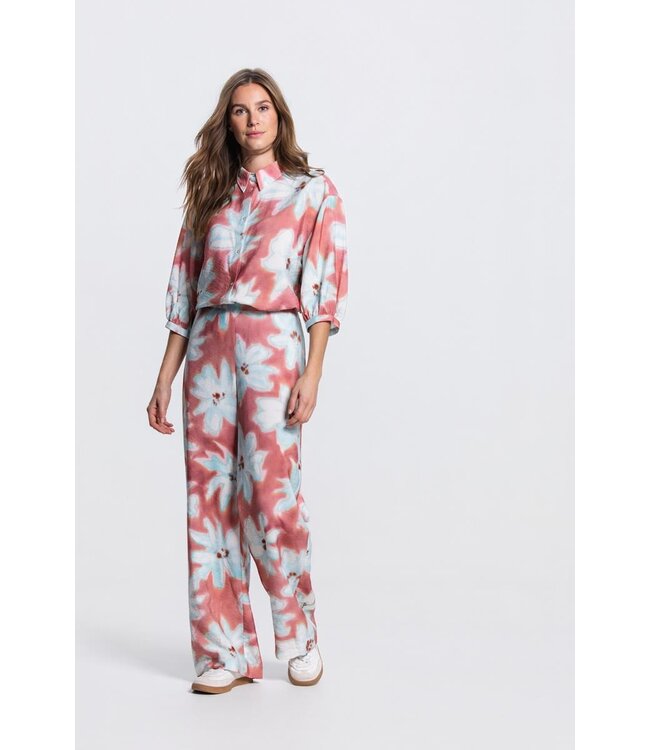 JANSEN AMSTERDAM Jansen Pip blouse WF 761 3/4 puffed sleeve Blush