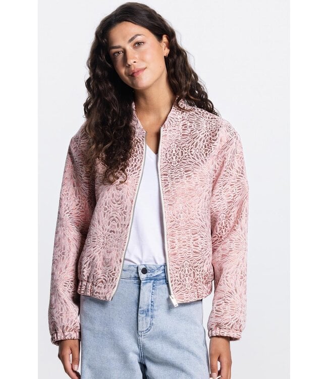 JANSEN AMSTERDAM Jansen ROX Jasje MJ 219 bomber long sleeve metallic Blush
