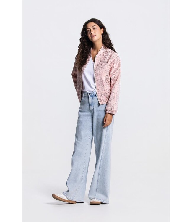 JANSEN AMSTERDAM Jansen ROX Jasje MJ 219 bomber long sleeve metallic Blush