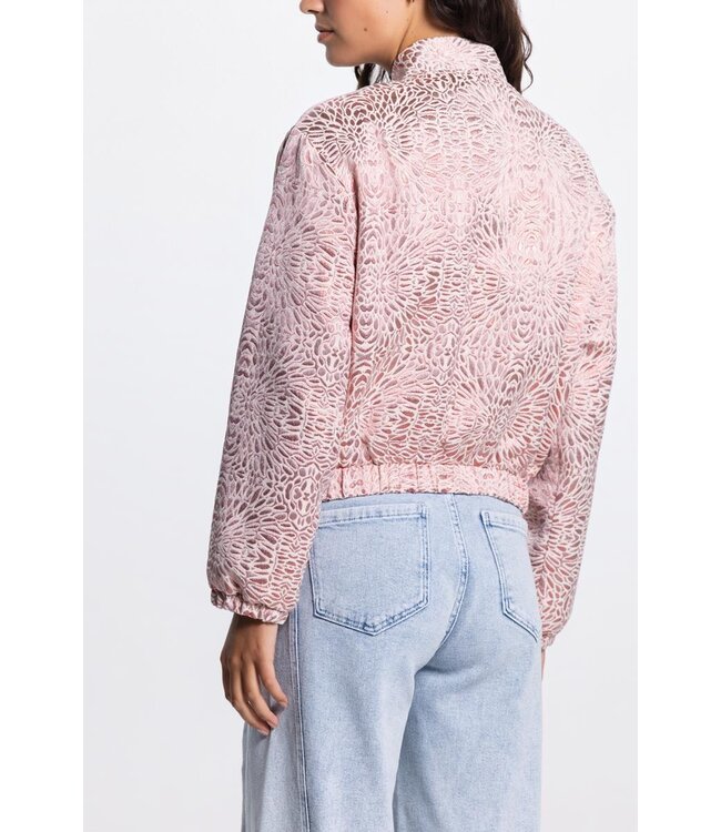 JANSEN AMSTERDAM Jansen ROX Jasje MJ 219 bomber long sleeve metallic Blush