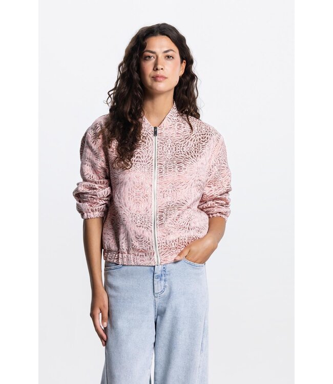 JANSEN AMSTERDAM Jansen ROX Jasje MJ 219 bomber long sleeve metallic Blush