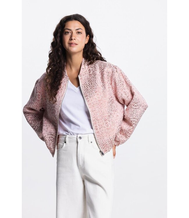 JANSEN AMSTERDAM Jansen ROX Jasje MJ 219 bomber long sleeve metallic Blush