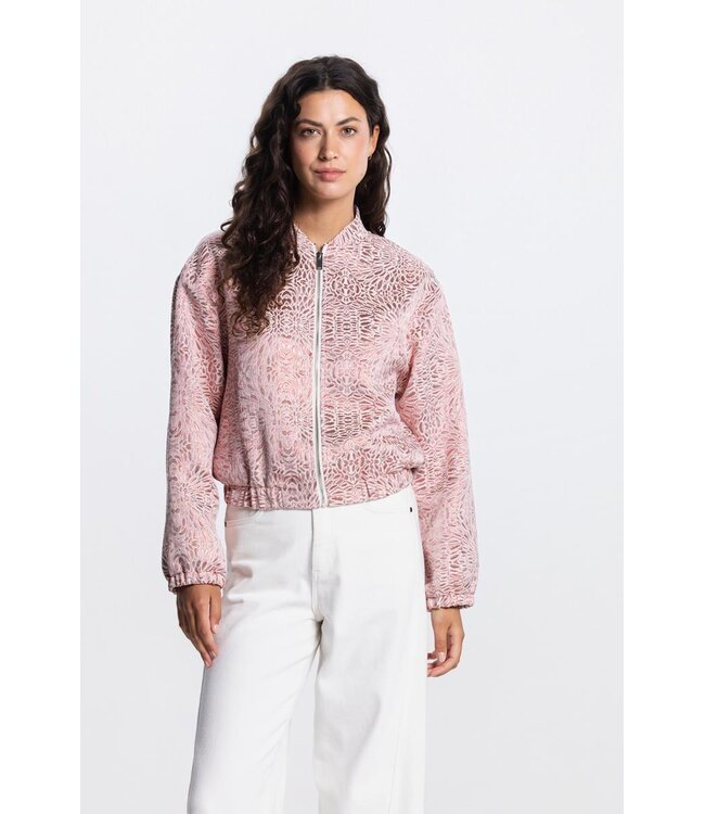 JANSEN AMSTERDAM Jansen ROX Jasje MJ 219 bomber long sleeve metallic Blush