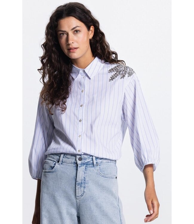 JANSEN AMSTERDAM Jansen Amsterdam Parisa CS772 Stripe 000741 Light Blue