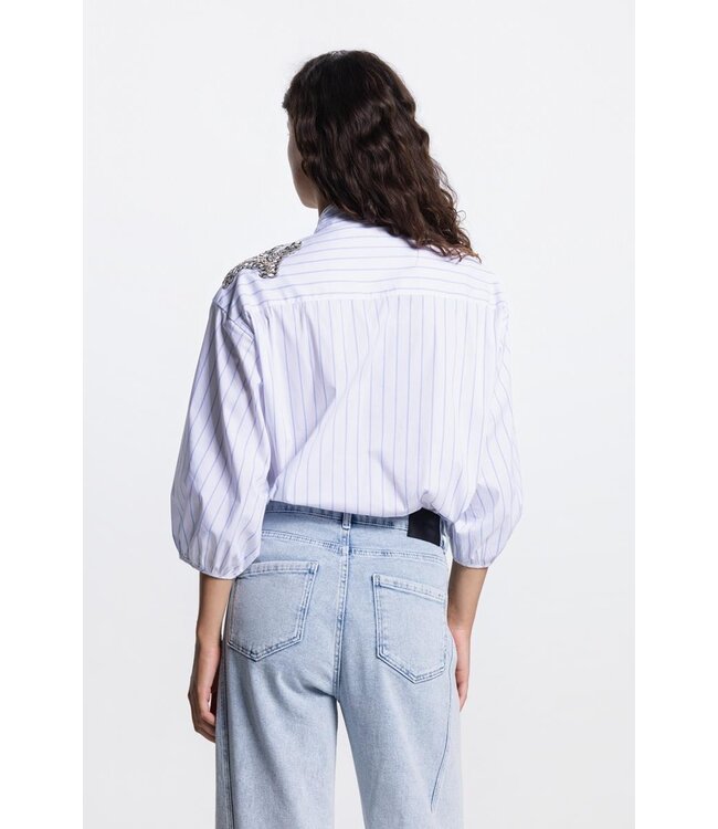 JANSEN AMSTERDAM Jansen Amsterdam Parisa CS772 Stripe 000741 Light Blue