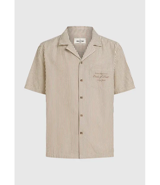 CIRCLE OF TRUST Circle Of trust HS26_25_3749 Jason SS Shirt Chestnut Brown