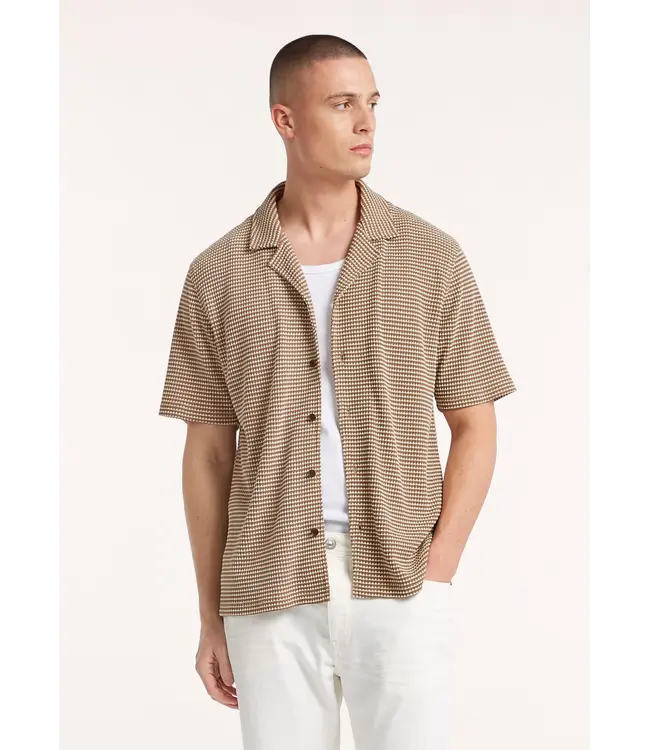 CIRCLE OF TRUST Circle of Trust Evan SS Shirt HS26-74-3609 Ash Taupe