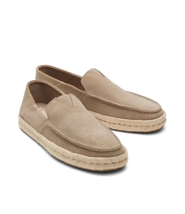 TOMS Toms Alonso Loafer Rope Grijsbruin Suède