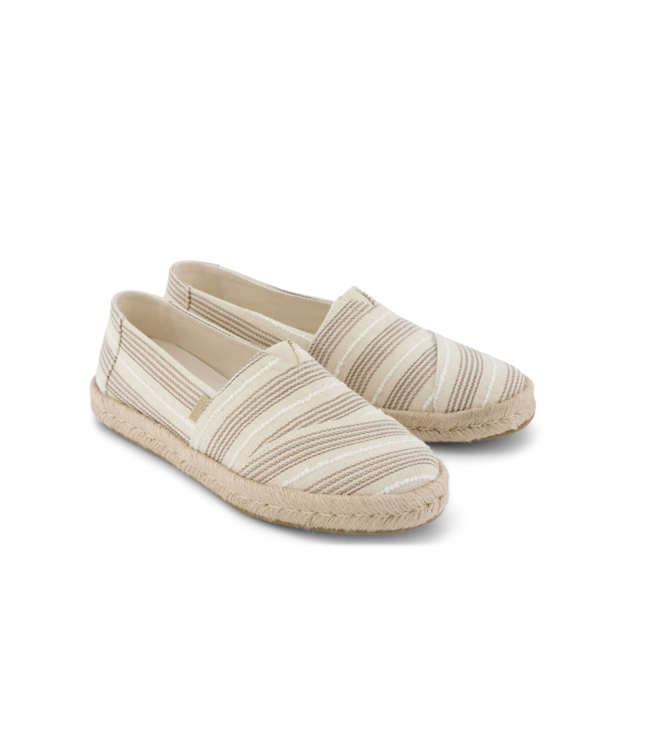 TOMS Toms 10023038  Alpargata Natural Met/Stripe