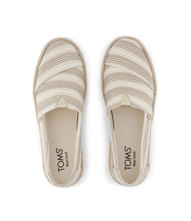 TOMS Toms 10023038  Alpargata Natural Met/Stripe