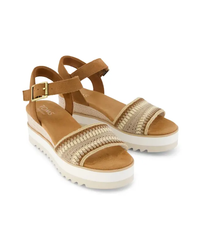 TOMS Toms 10023071 Diana Almond  Multi Crochet