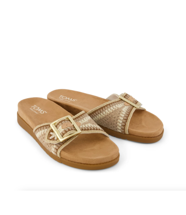 TOMS Toms 10023098 Marin Slide Almond Multi