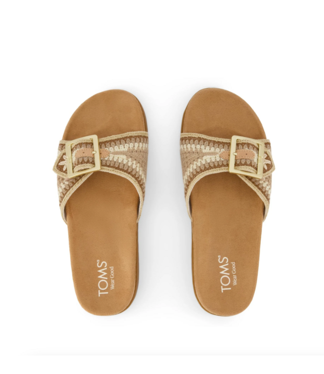 TOMS Toms 10023098 Marin Slide Almond Multi