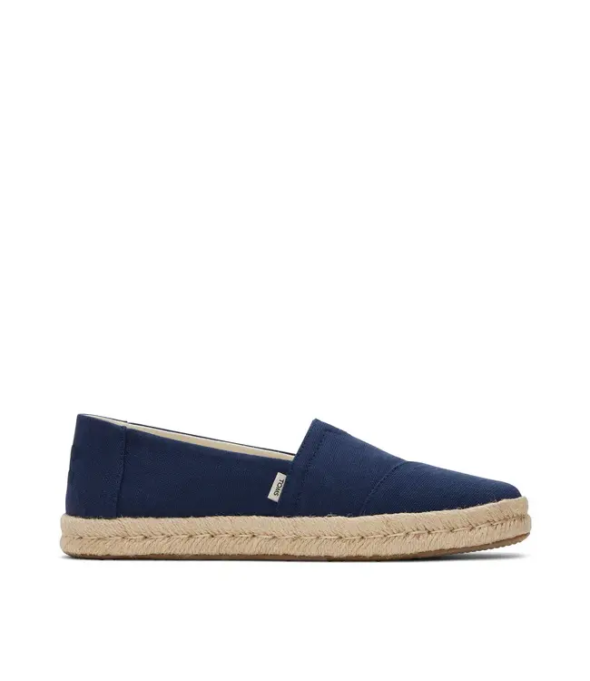 TOMS Toms Alpargata Rope 2.0 10019870 Navy Recycled Cotton Slubby Woven 3133
