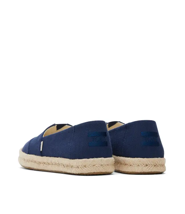 TOMS Toms Alpargata Rope 2.0 10019870 Navy Recycled Cotton Slubby Woven 3133