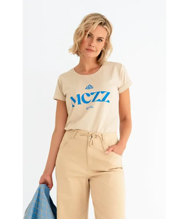 MAICAZZ Maicazz Onora T-Shirt SP26.75.016 Sand- Blue Fog