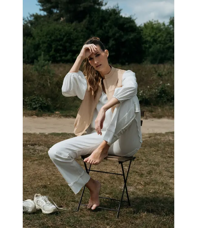 MAICAZZ Maicazz Mouranti Blouse SP26.20.516 Sand Stripe