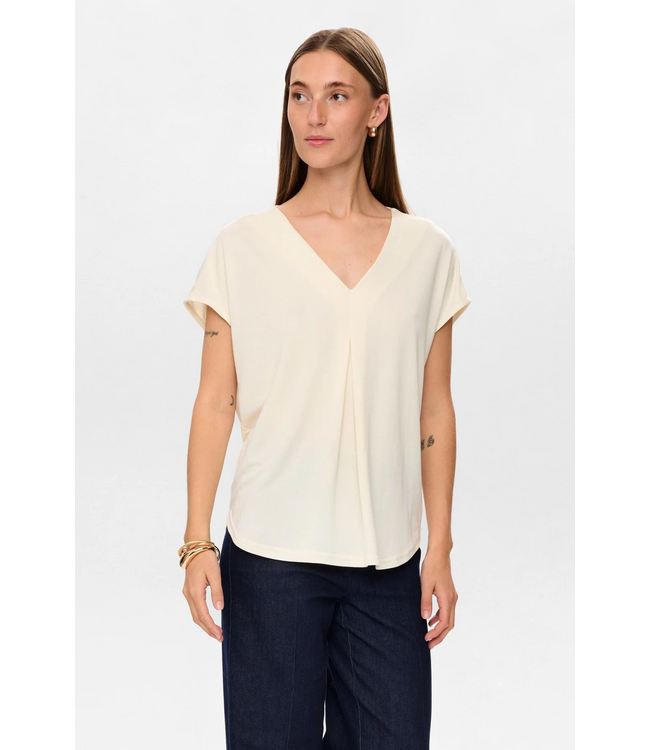Nümph Numph Nutilia SS Blouse Whitcap Gray