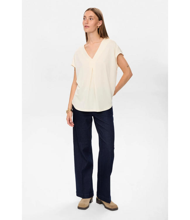 Nümph Numph Nutilia SS Blouse Whitcap Gray