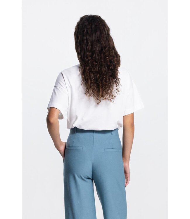 JANSEN AMSTERDAM Jansen Amsterdam Riley Shirt CO184 Flower Aquamarijn