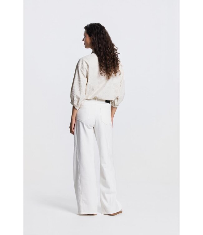 JANSEN AMSTERDAM Jansen Amsterdam Queena Blouse TSTS774 Striped Bowtie Cream