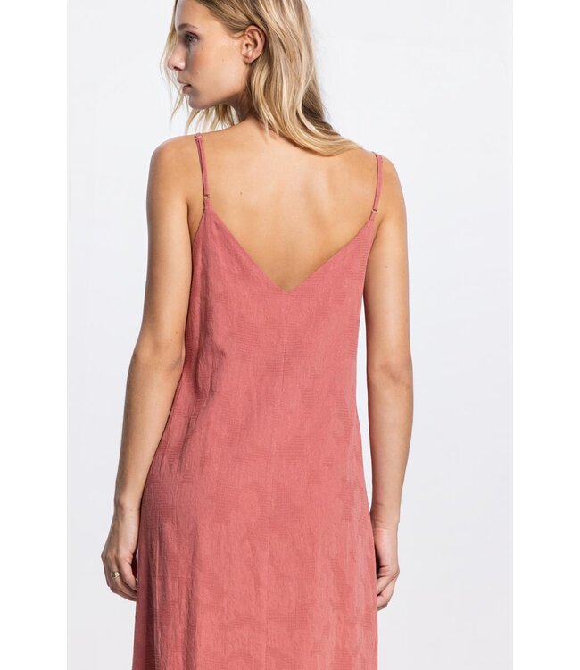 JANSEN AMSTERDAM Jansen Amsterdam Pascalle Jurk CJ595 Long Spaghetti Sleeve Blush