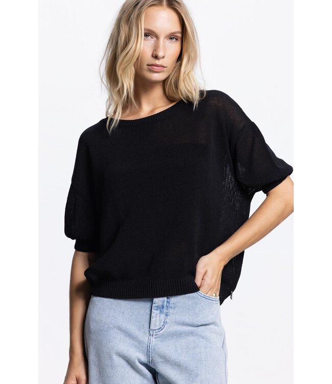 JANSEN AMSTERDAM Jansen Amsterdam Noor LL168 Short Sleeve Black