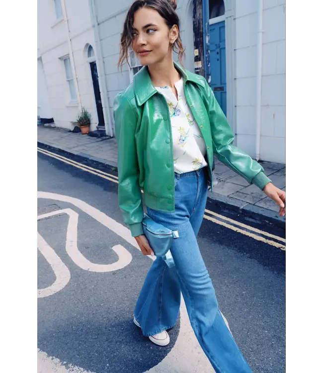 KING LOUIE King Louie Isa Jacket Shine Neptune Green