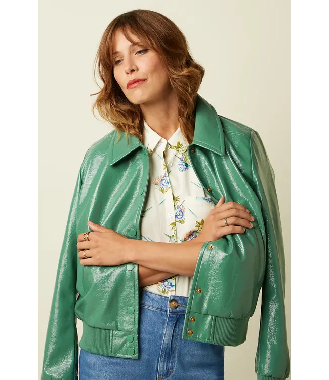 KING LOUIE King Louie Isa Jacket Shine Neptune Green