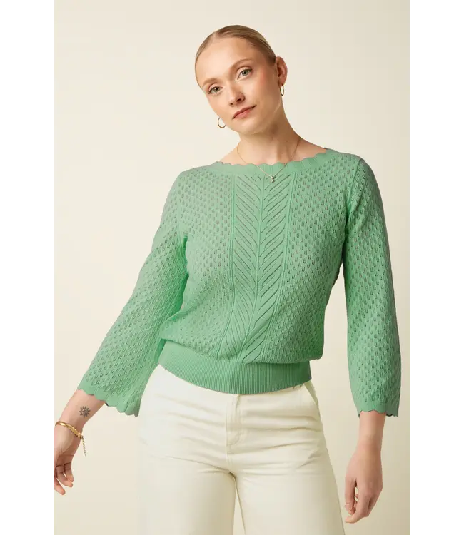 KING LOUIE King Louie Audrey Top Rocky Ajour  Minty Meadow