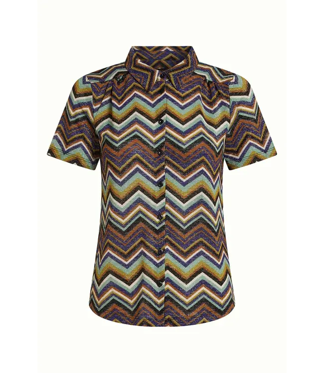 KING LOUIE King Louie Maise Blouse Shio Strong Blue