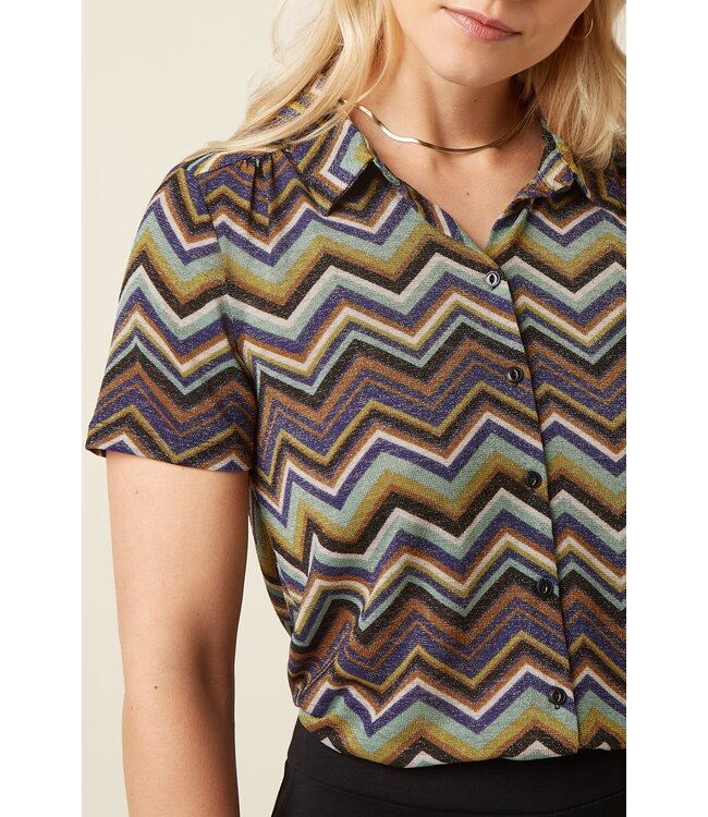 KING LOUIE King Louie Maise Blouse Shio Strong Blue