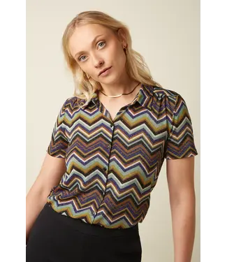 KING LOUIE King Louie Maise Blouse Shio Strong Blue