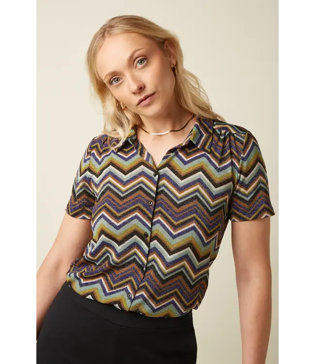 KING LOUIE King Louie Maise Blouse Shio Strong Blue