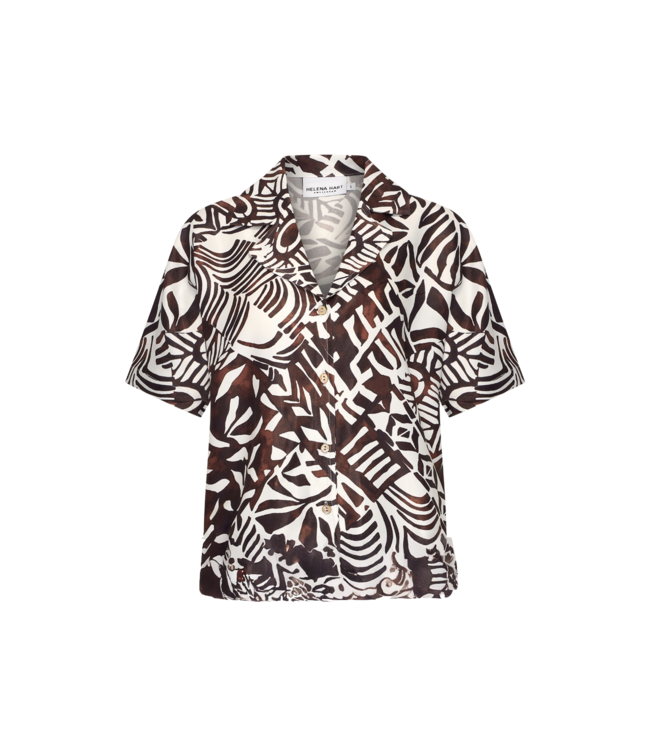 HELENA HART Helena Hart Blouse Fie Vinty 7758 Etnic Choco