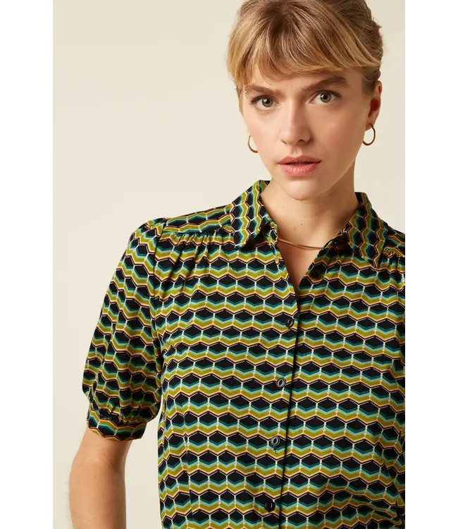 KING LOUIE King Louie Carina Blouse Drift Ponderosa Green