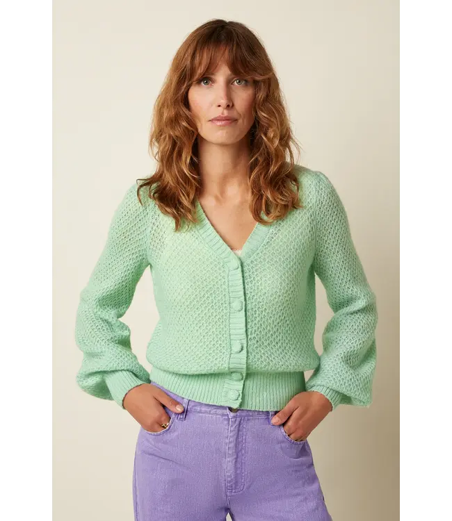 KING LOUIE King Louie Cardi V Farfalle Cameo Green